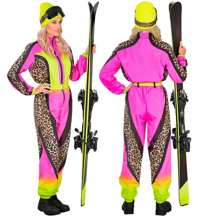 Skier/Snowboarder Luipaard Roze/Geel Dames - Image 3