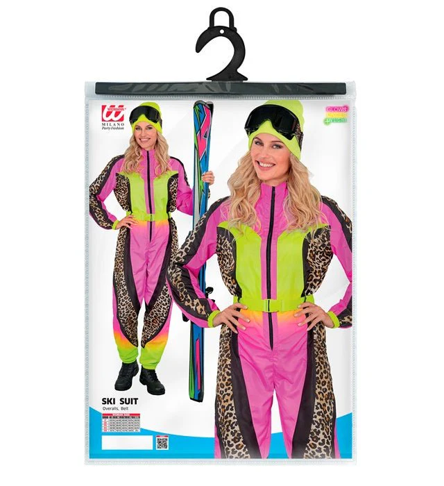 Skier/Snowboarder Luipaard Roze/Geel Dames - Image 4