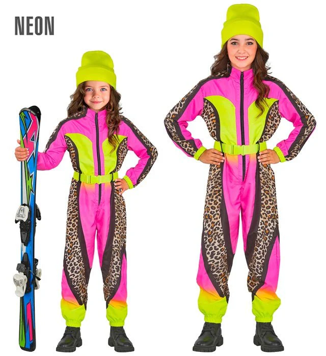 Skier/Snowboarder Luipaard Roze/Geel Meisje - Image 3