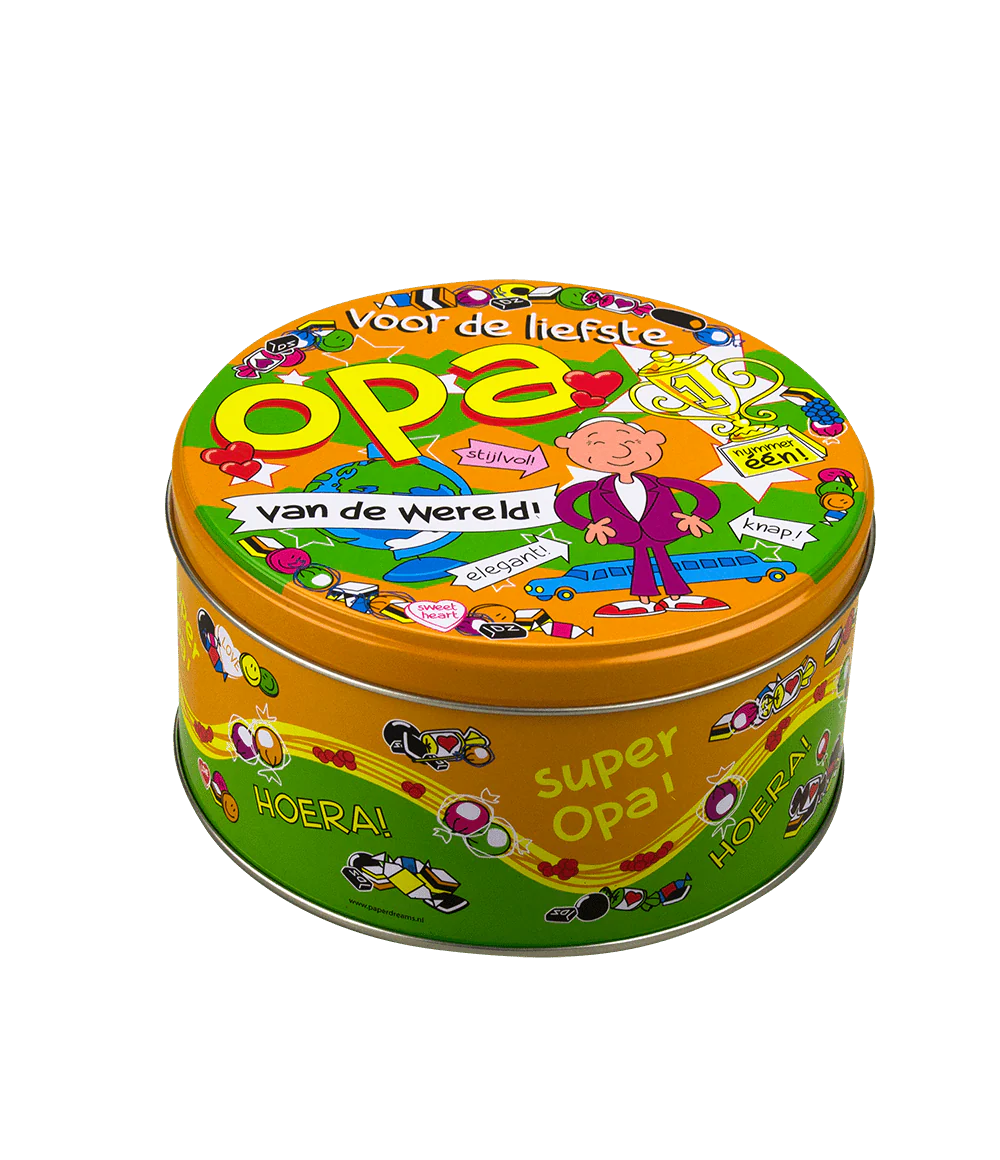 Snoeptrommel Opa 14cm