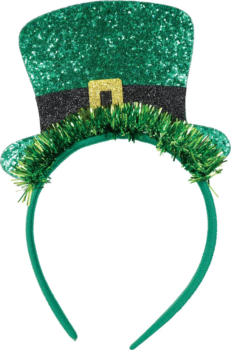 St. Patrick'S Day Haarband Met Hoed Glitter - Image 3