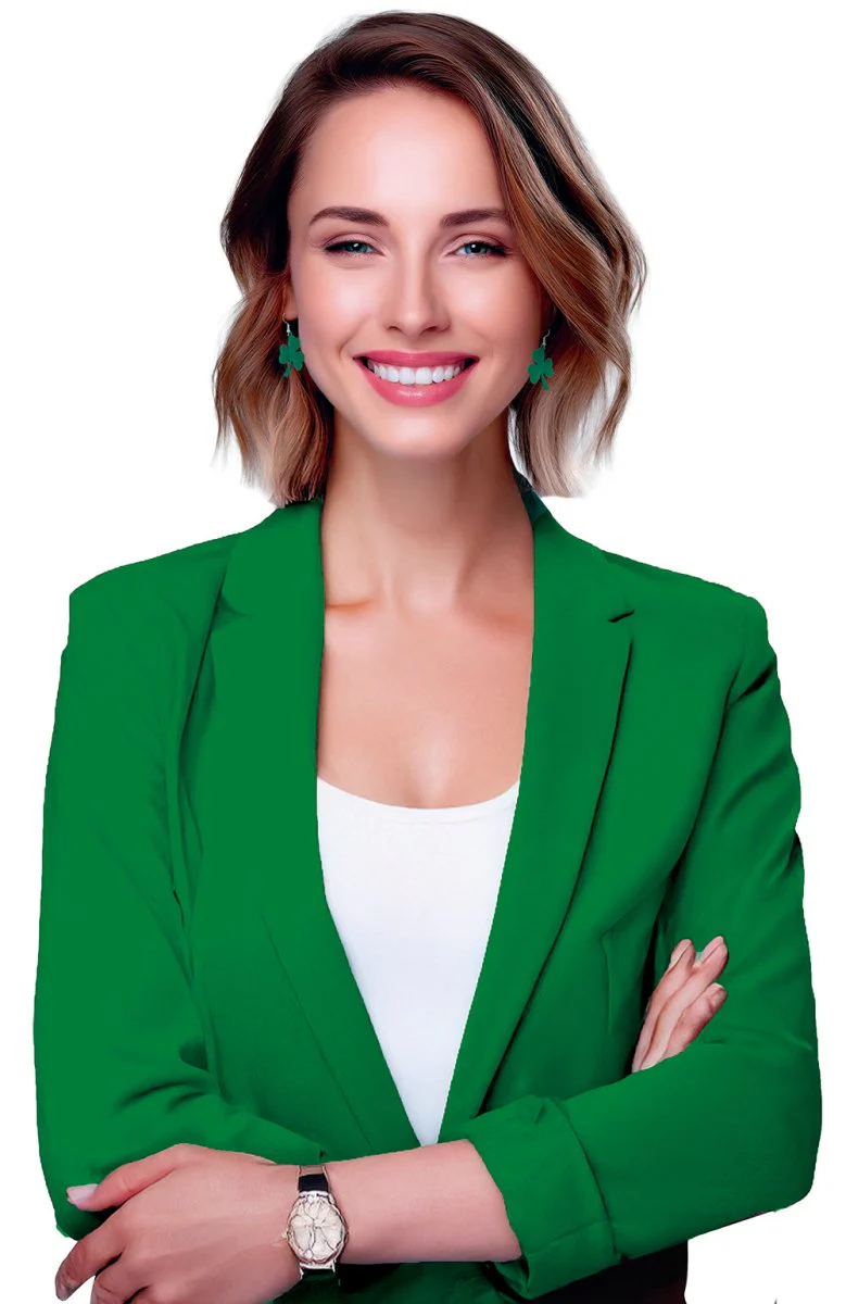 St. Patrick'S Day Oorbellen Groen Klaver - Image 2