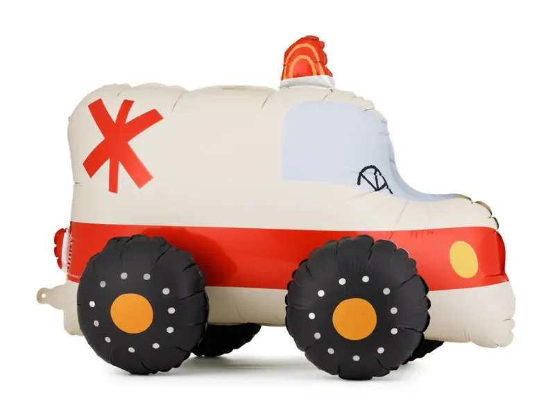 Staande folieballon Ambulance, 68x48 cm, mix