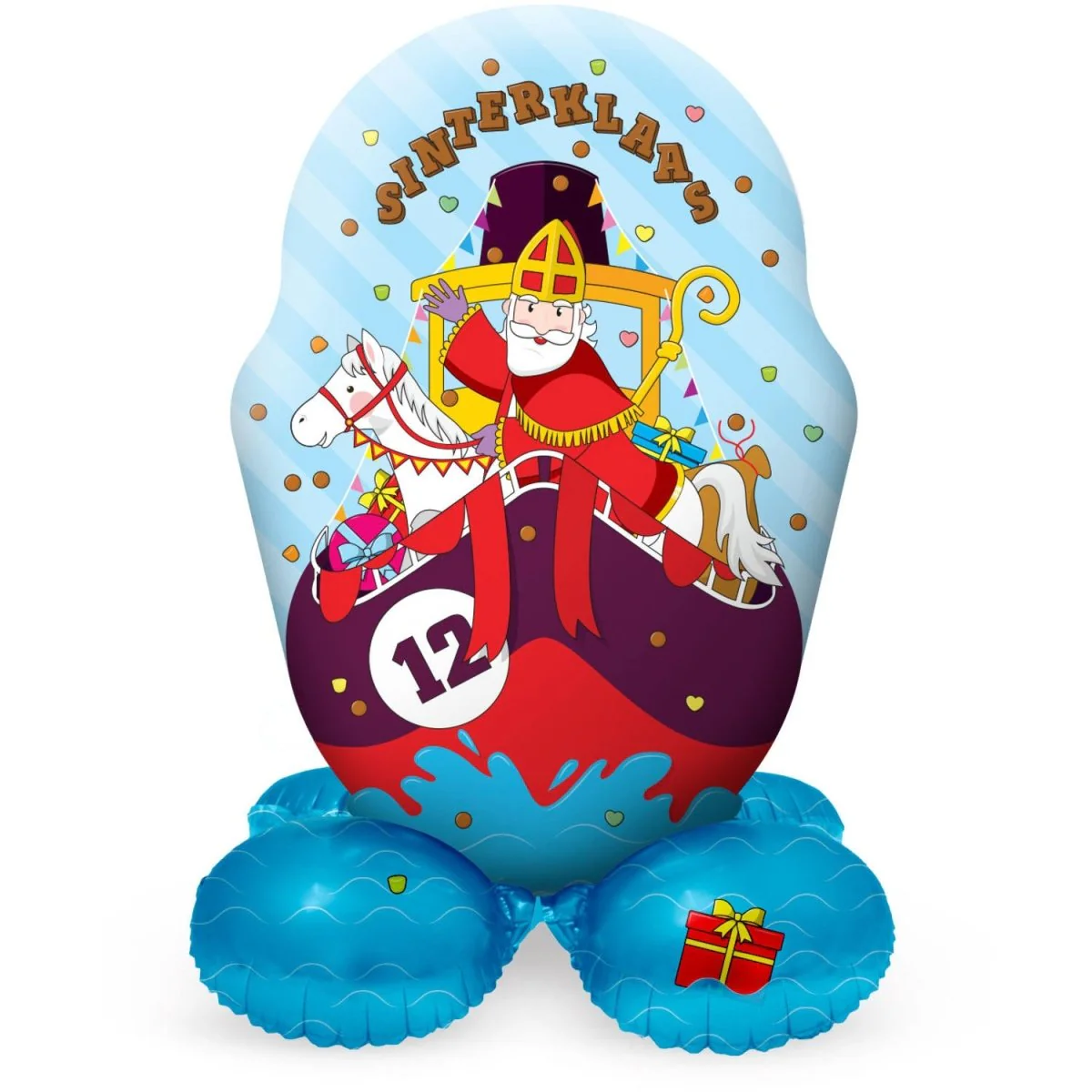 Staande Folieballon Sinterklaas - 72 cm