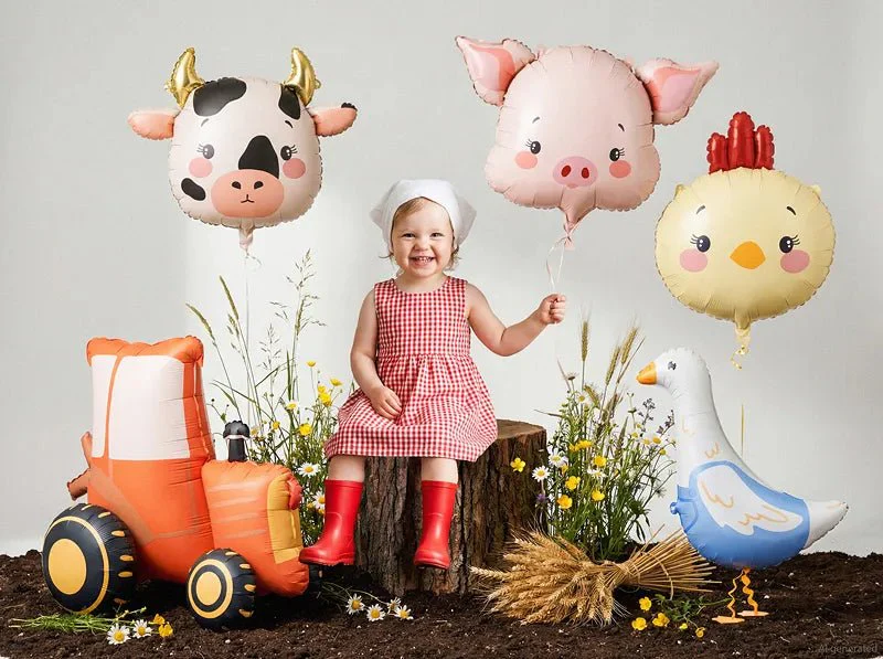 Staande folieballon Tractor, 72x63,5 cm, mix - Image 3