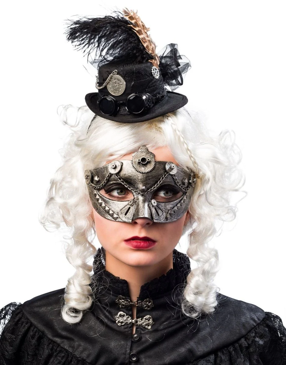 Steampunk Haarband Zwart - Image 2