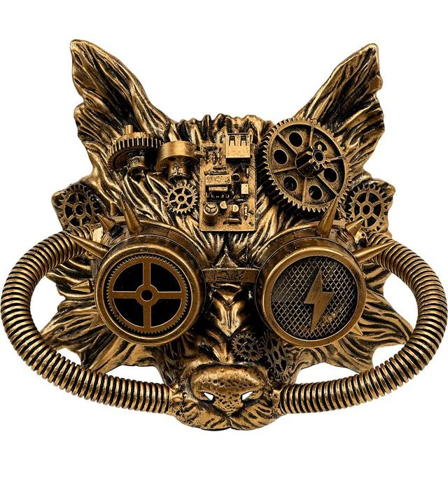 Steampunk Masker Goud Vos - Image 2