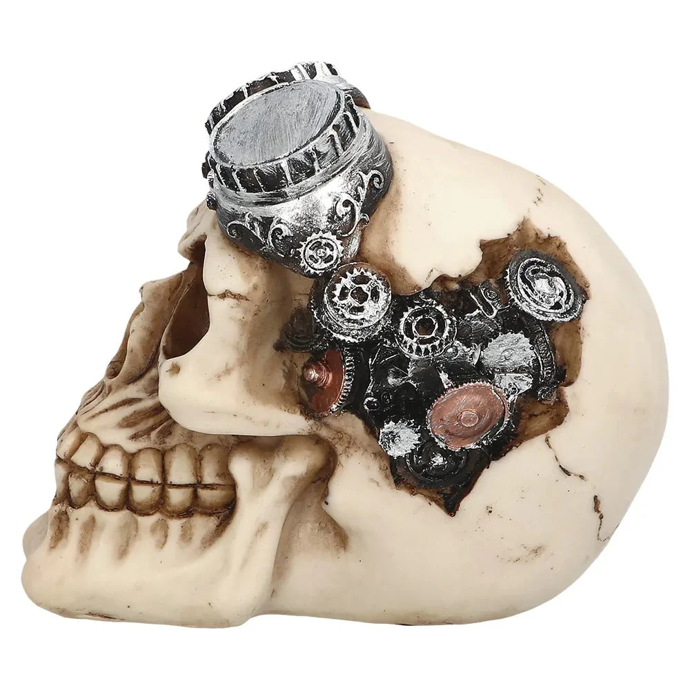 Steampunk Schedel 14cm - Image 6