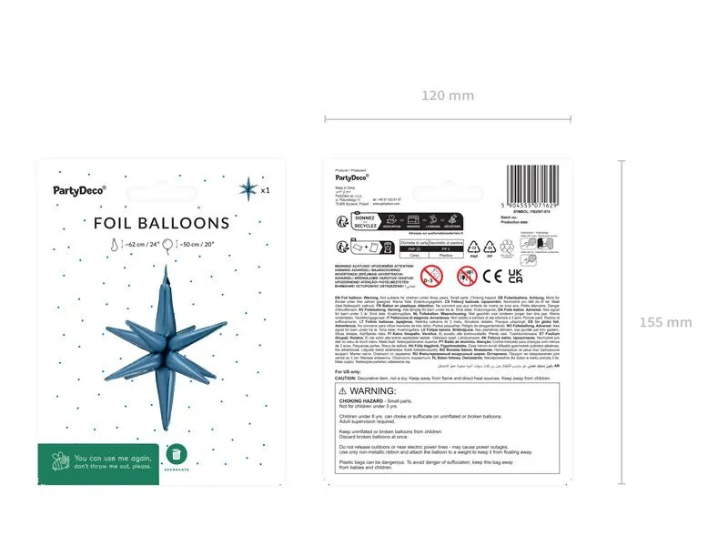 Ster Ballon Donkerblauw 50cm - Image 3