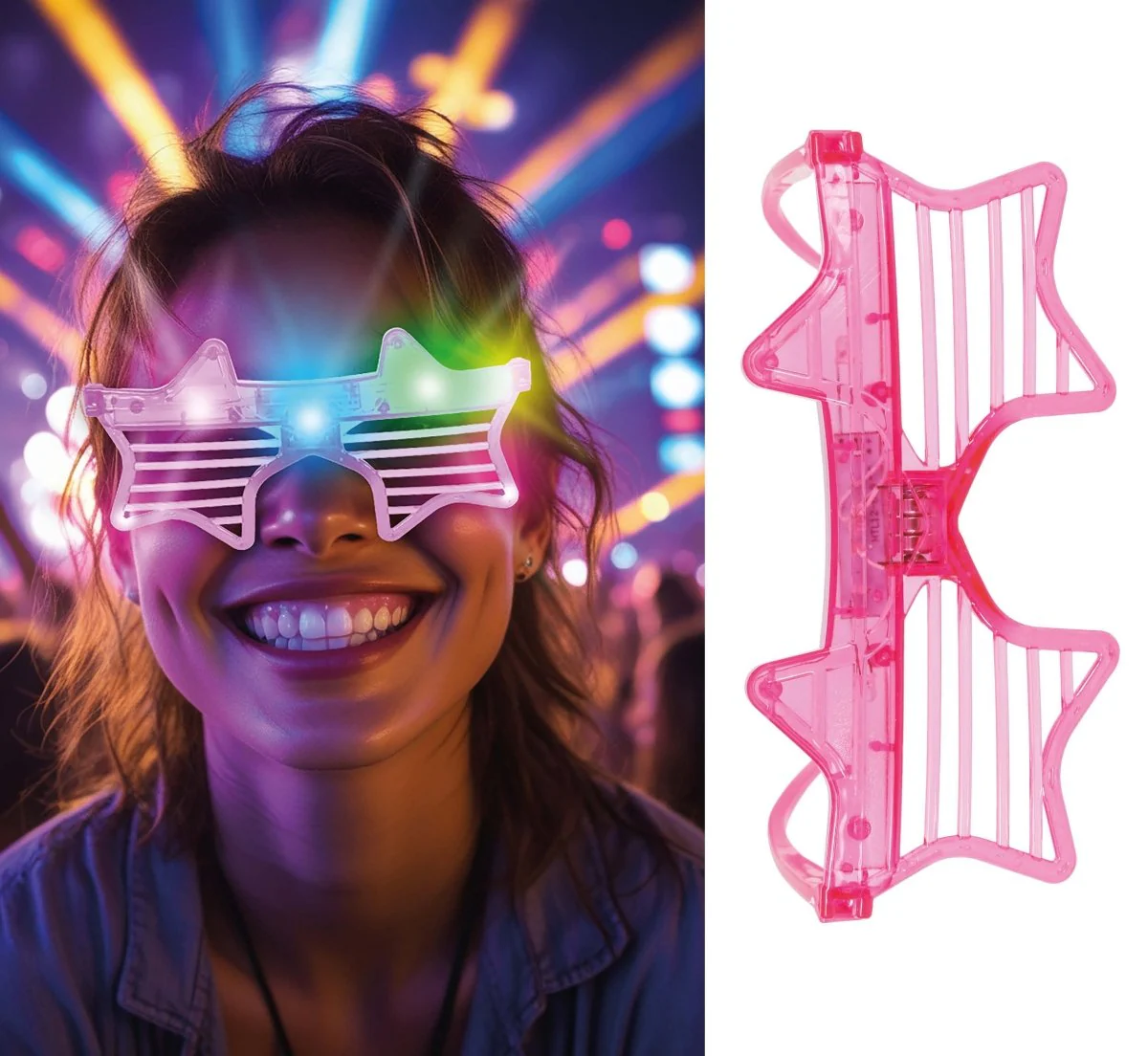 Ster Bril Roze Met Licht - Image 7