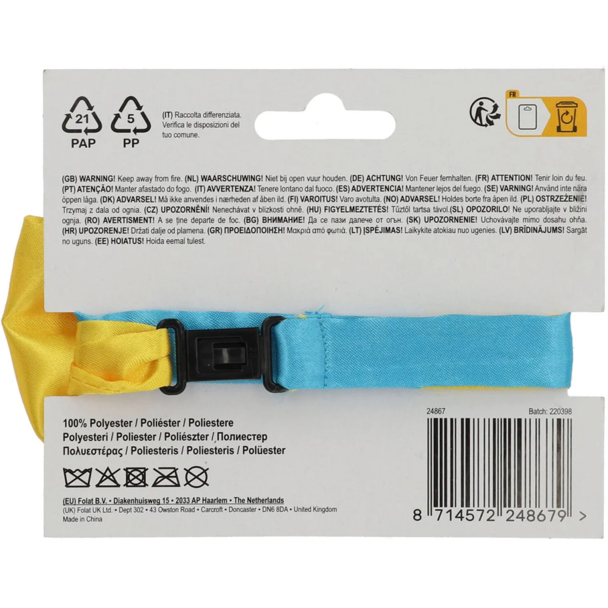 Strikje Colorblock Blauw/Geel - Image 2