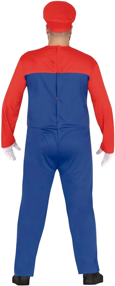 Super Mario Kostuum Rood Blauw Heren - Image 8