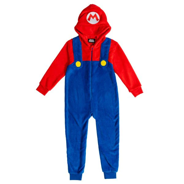 Super Mario Onesie Blauw Rood Kind - Image 3