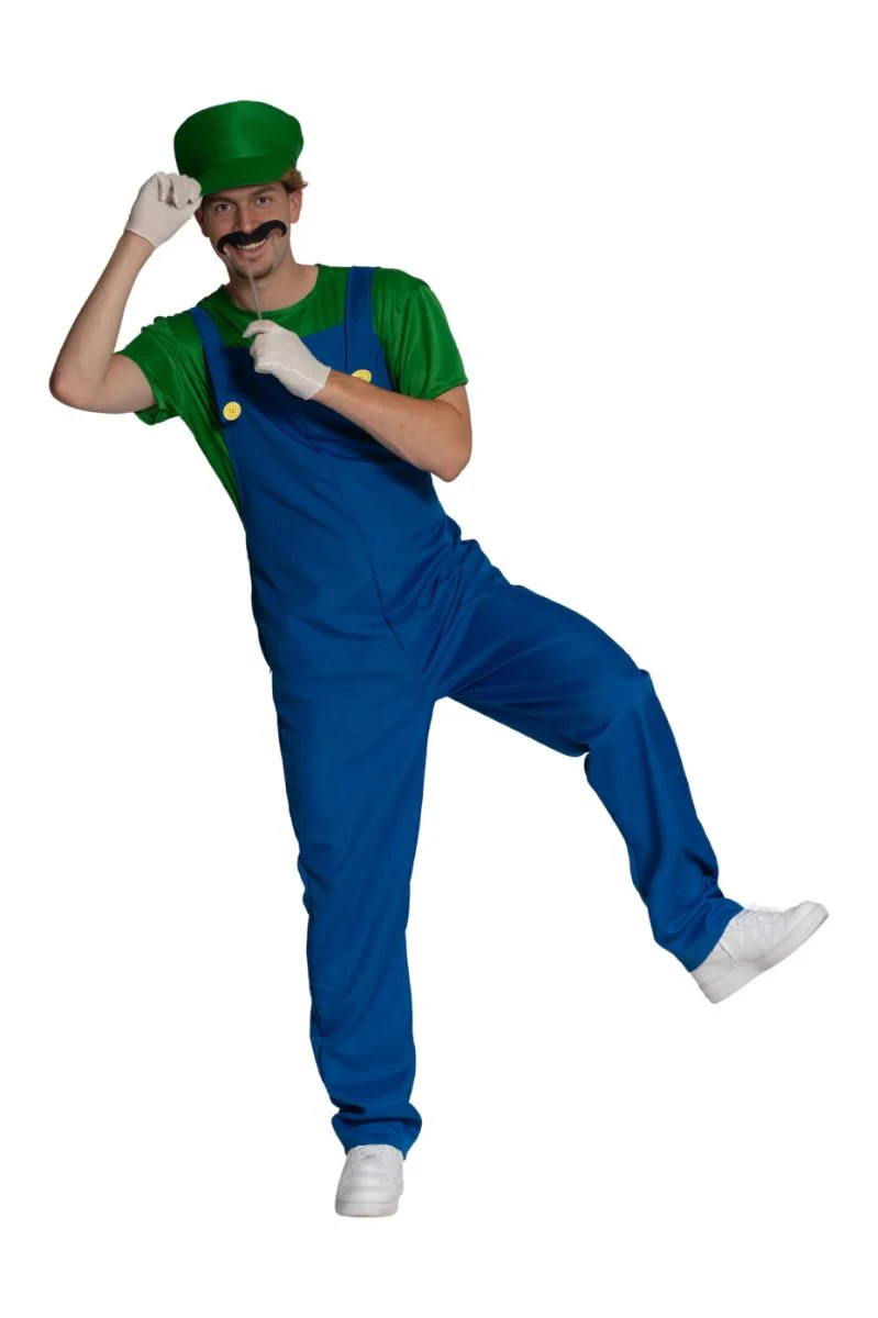 Super Mario Pak Groen Blauw Heren Luigi - Image 14