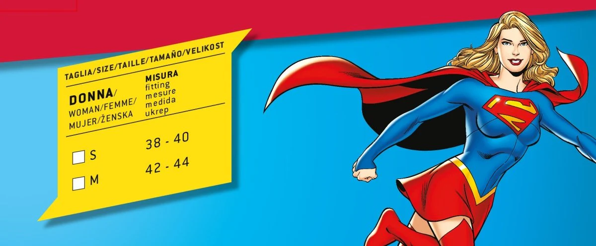 Supergirl Kostuum Dames Blauw Rood - Image 3