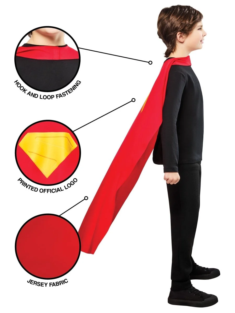 Superman Cape Rood Geel Kind - Image 3