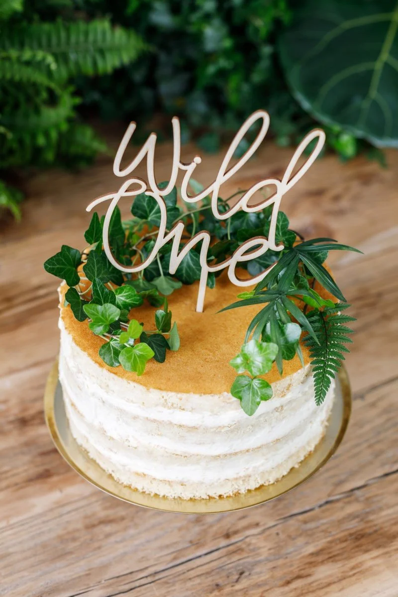 Taarttopper Wild One Hout 22cm - Image 2