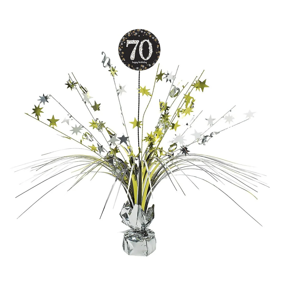 Tafeldecoratie 70 Jaar Happy Birthday 46cm