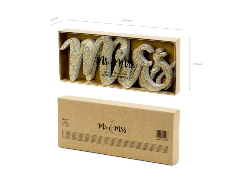 Tafeldecoratie Mr & Mrs 50cm - Image 7