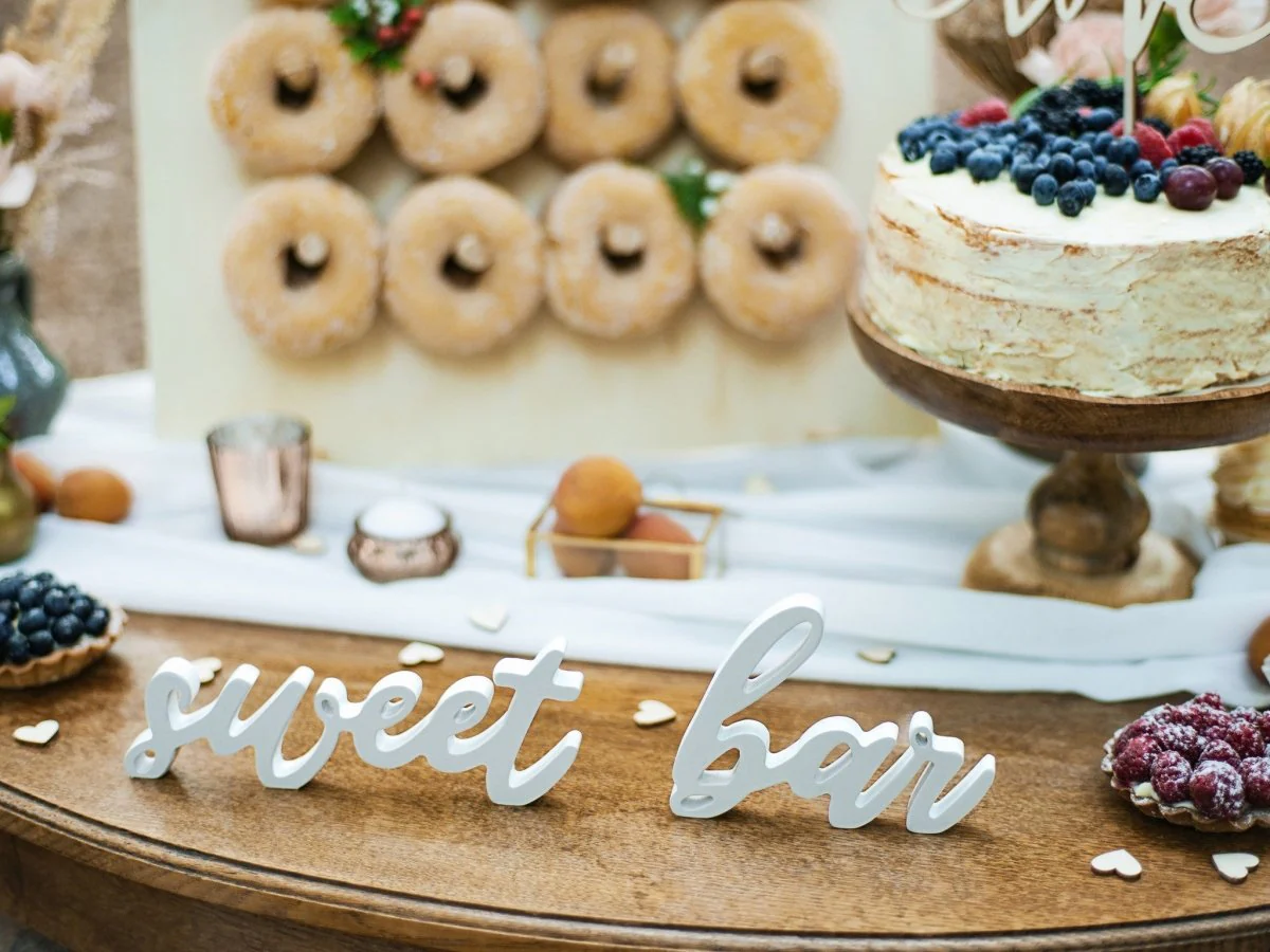 Tafeldecoratie Sweet Bar Wit 37cm - Image 3