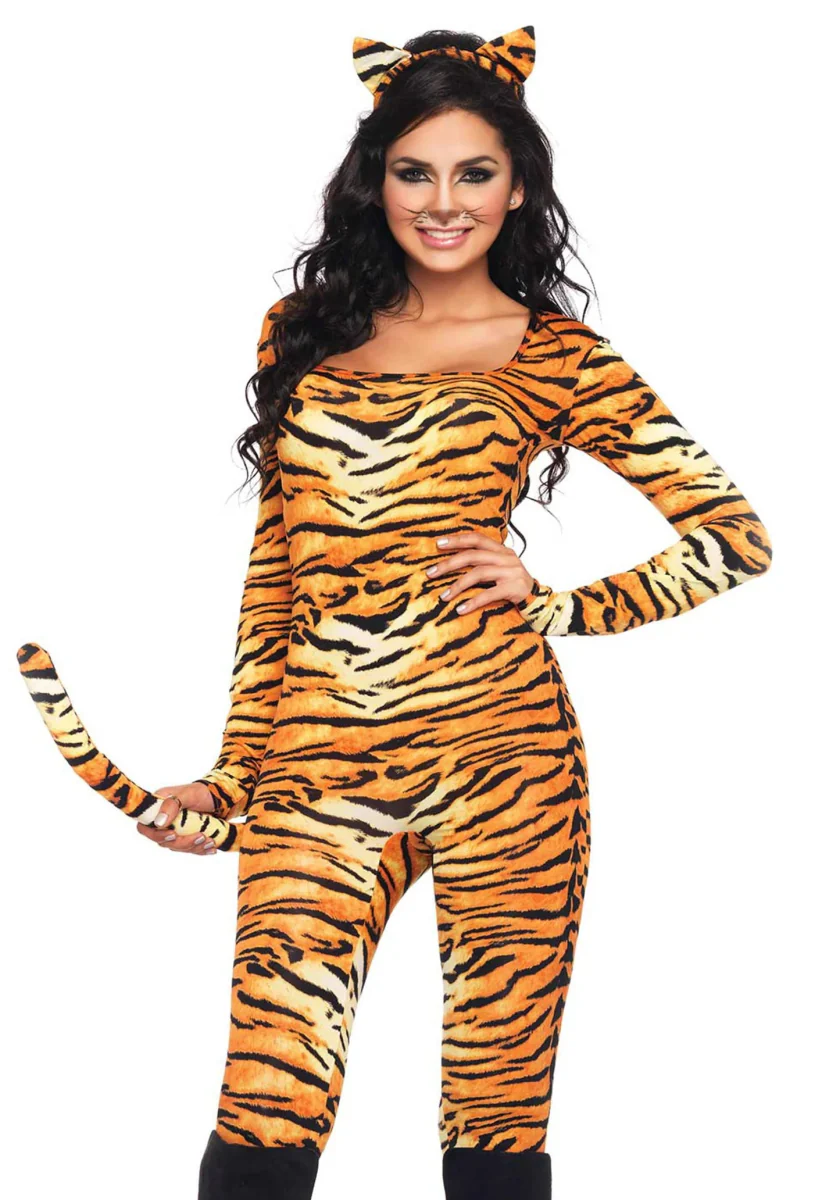Tijger Catsuit Dames Leg Avenue - Image 2