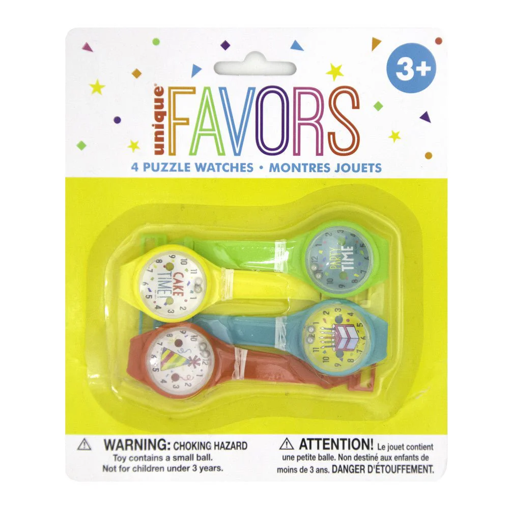 Uitdeelcadeautjes Horloge Puzzels 17,8cm 4st - Image 4
