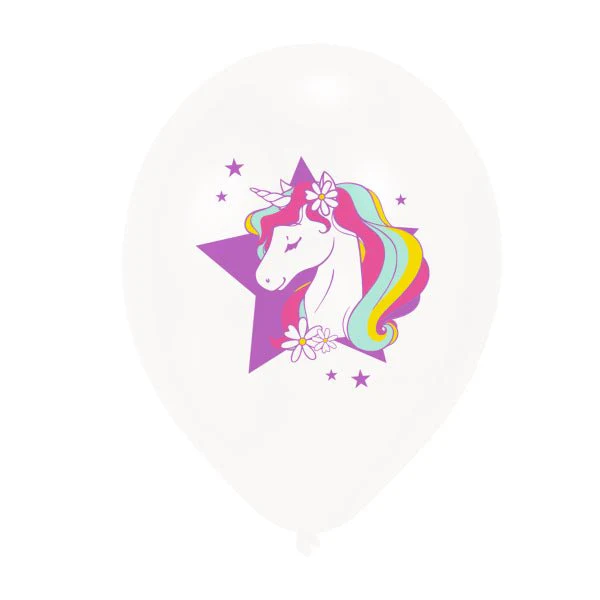 Unicorn Ballonnen 28cm 6st - Image 3