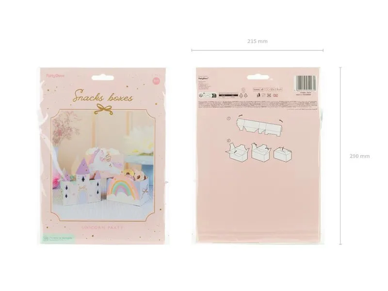 Unicorn Snackbakje 12cm 6st - Image 6