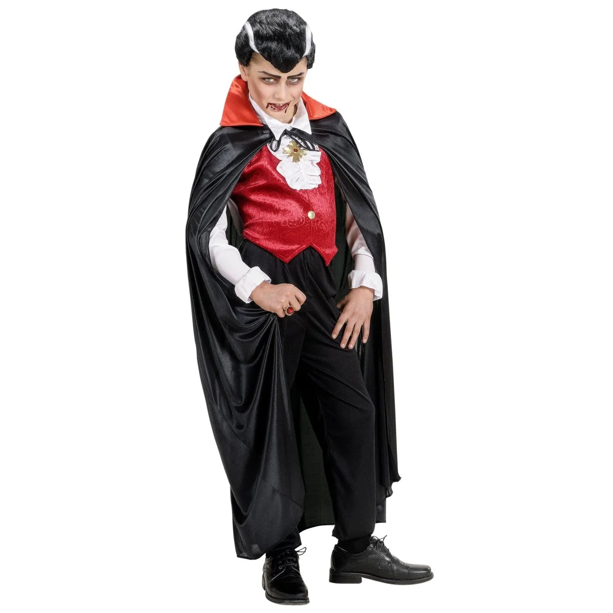 Vampier Cape Zwart Rood Kind - Image 3