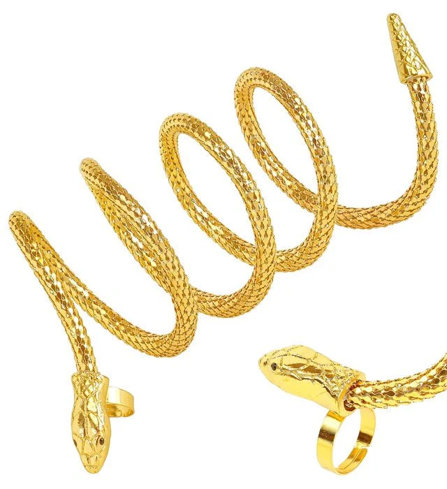 VINGER ARMBAND SLANG GOUD - Image 2