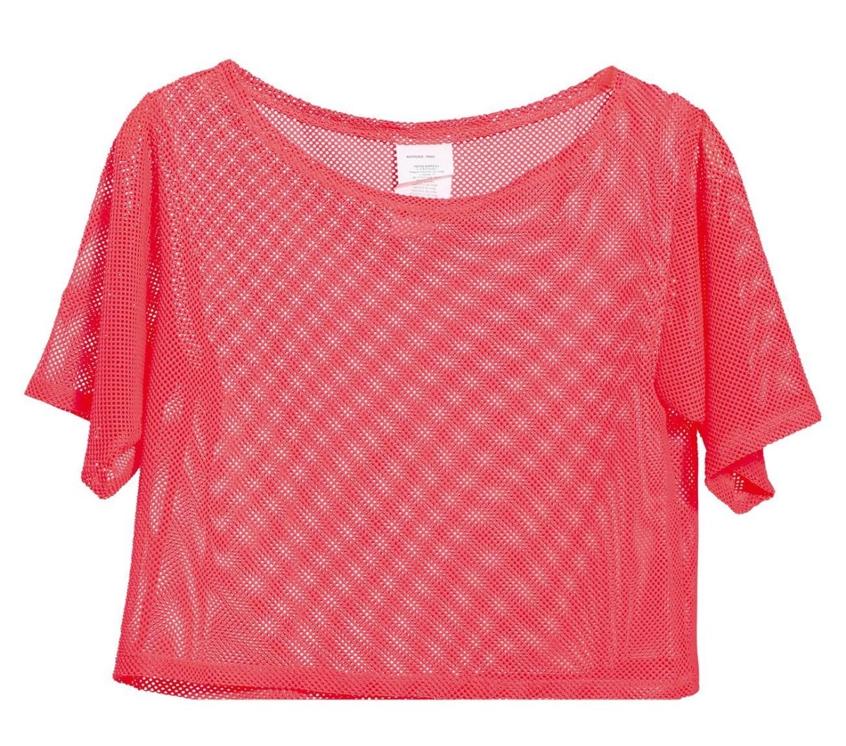 Visnet T/shirt Neon Roze Kort L - Image 3