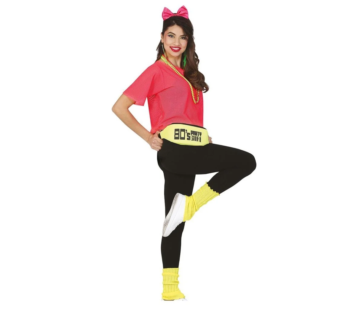 Visnet T/shirt Neon Roze Kort L - Image 4