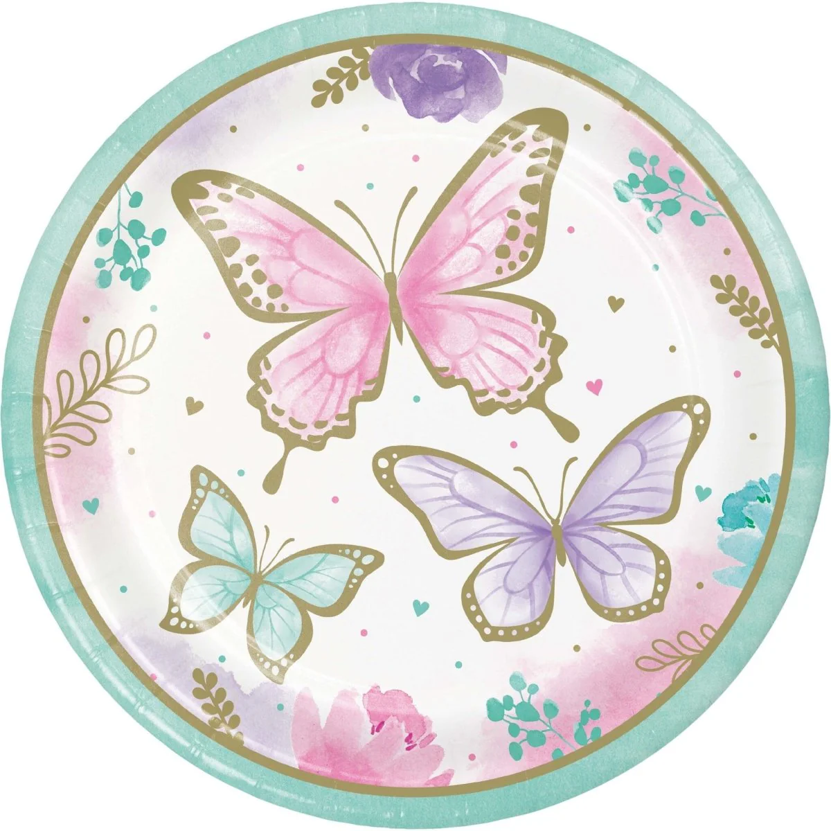 Vlinder Borden 23cm 8st