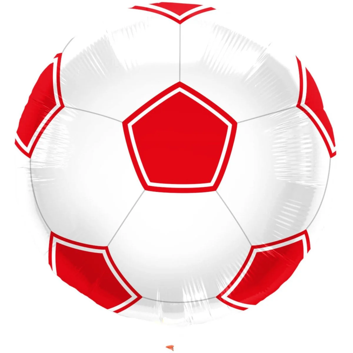 Voetbal Ballon Rood/Wit Onverpakt - 43cm