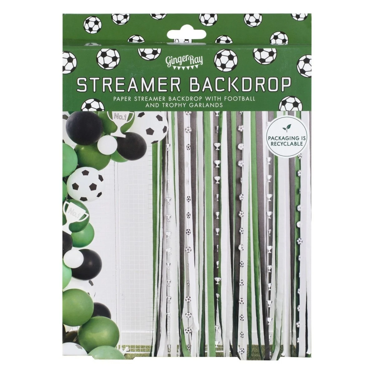 Voetbal Hangdecoratie Slinger 1m - Image 3