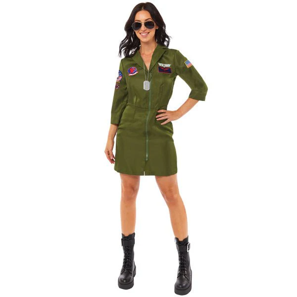 Volwassenen Kostuum Top Gun Jurk Dames - Image 2