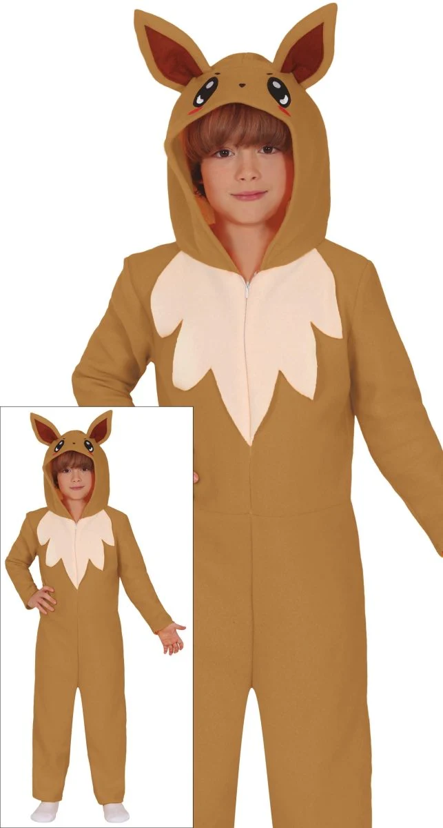 Vos Onesie Bruin Beige Kind - Image 5
