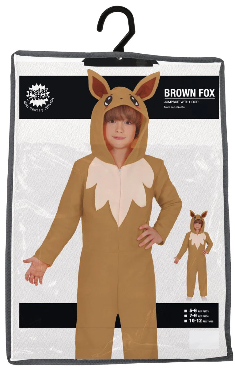 Vos Onesie Bruin Beige Kind - Image 6
