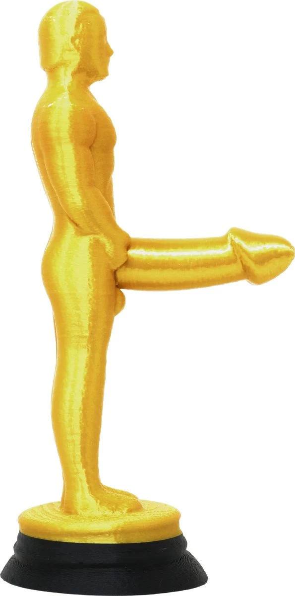 Vrijgezellenfeest Standbeeld Goud 20cm - Image 2