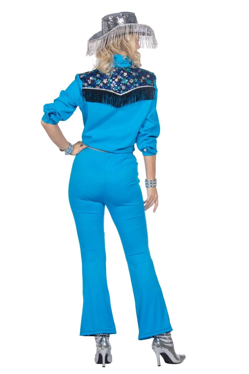 Western Kostuum Blauw Dames - Image 3