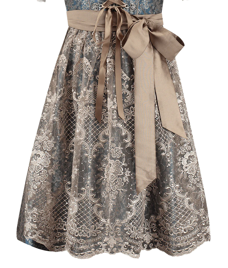 Wit Blauwe Dirndl Jurk Oktoberfest Roze Dames - Image 5