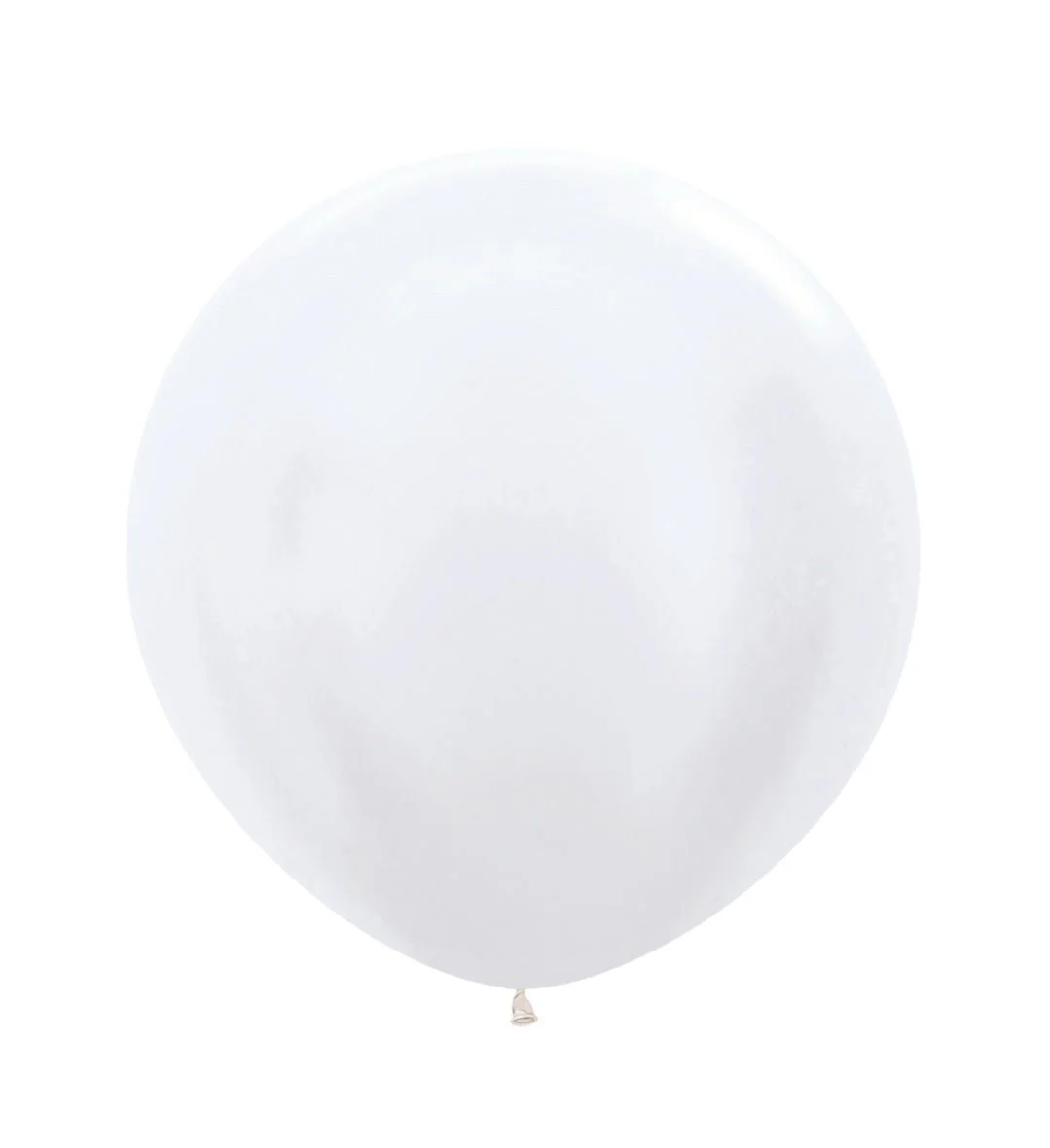 Witte Ballonnen Pearl 61cm 3st