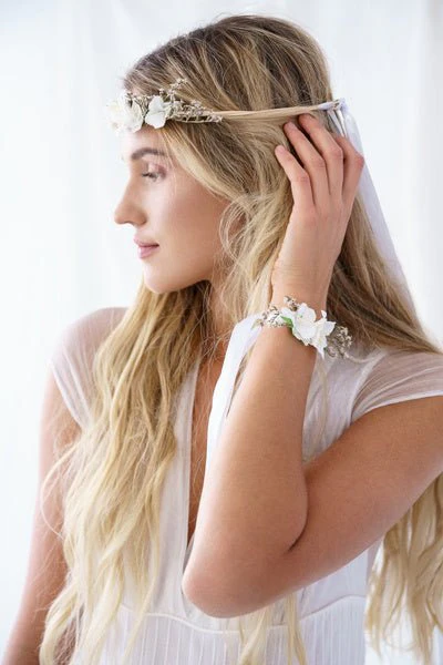 Witte Bloemen Armband - Image 4