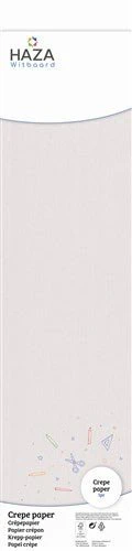 Witte Crepe Papier 2,5m