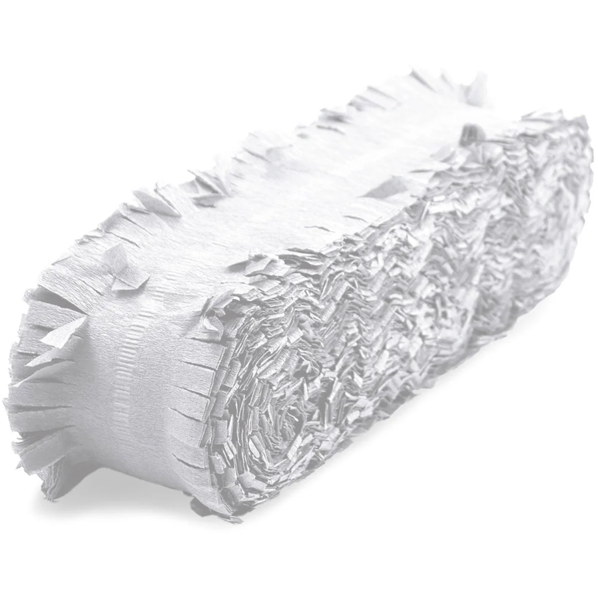 Witte Crepe Papier Slinger - 24 meter