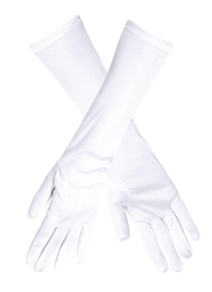 Witte Handschoenen Lang