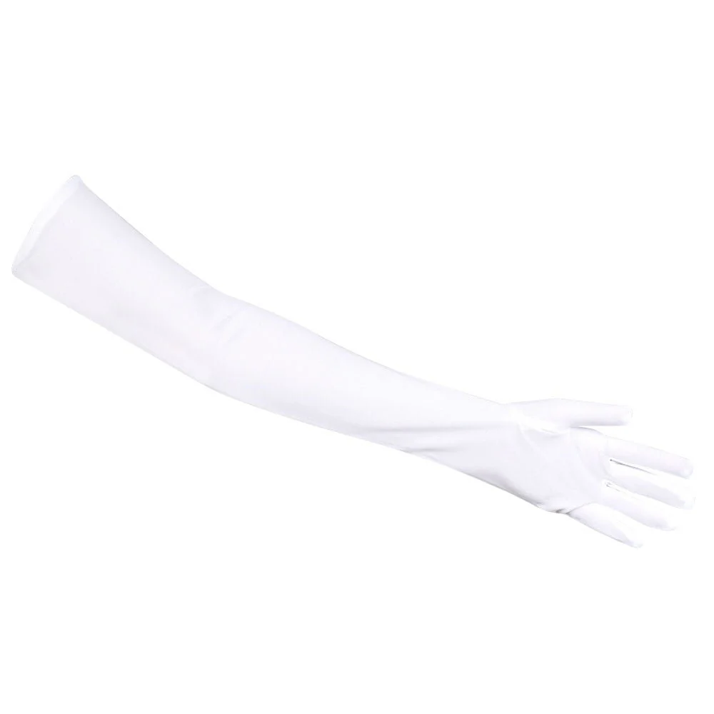 Witte Handschoenen Lang 40cm - Image 3