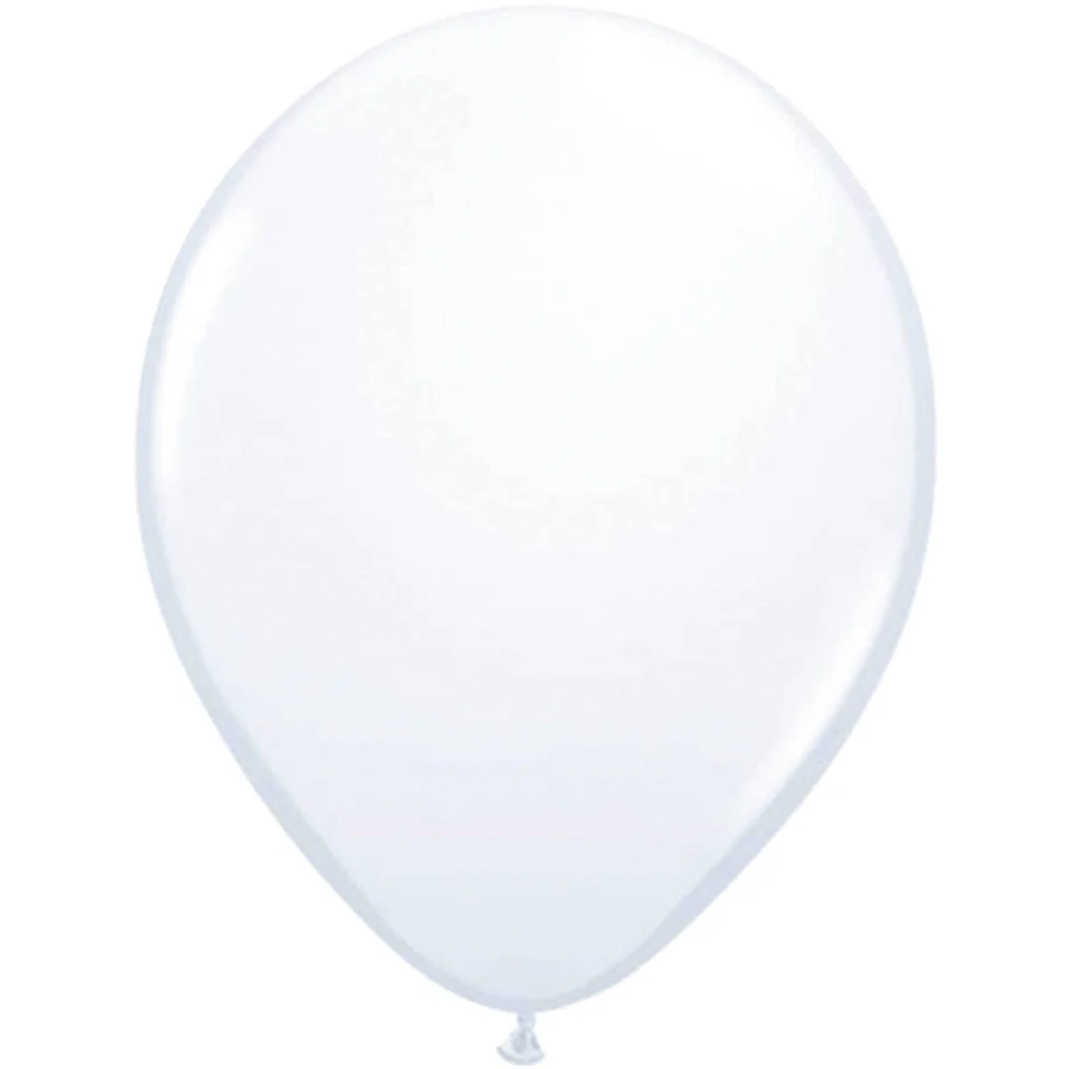 Witte Metallic Ballonnen 30cm - 10 stuks