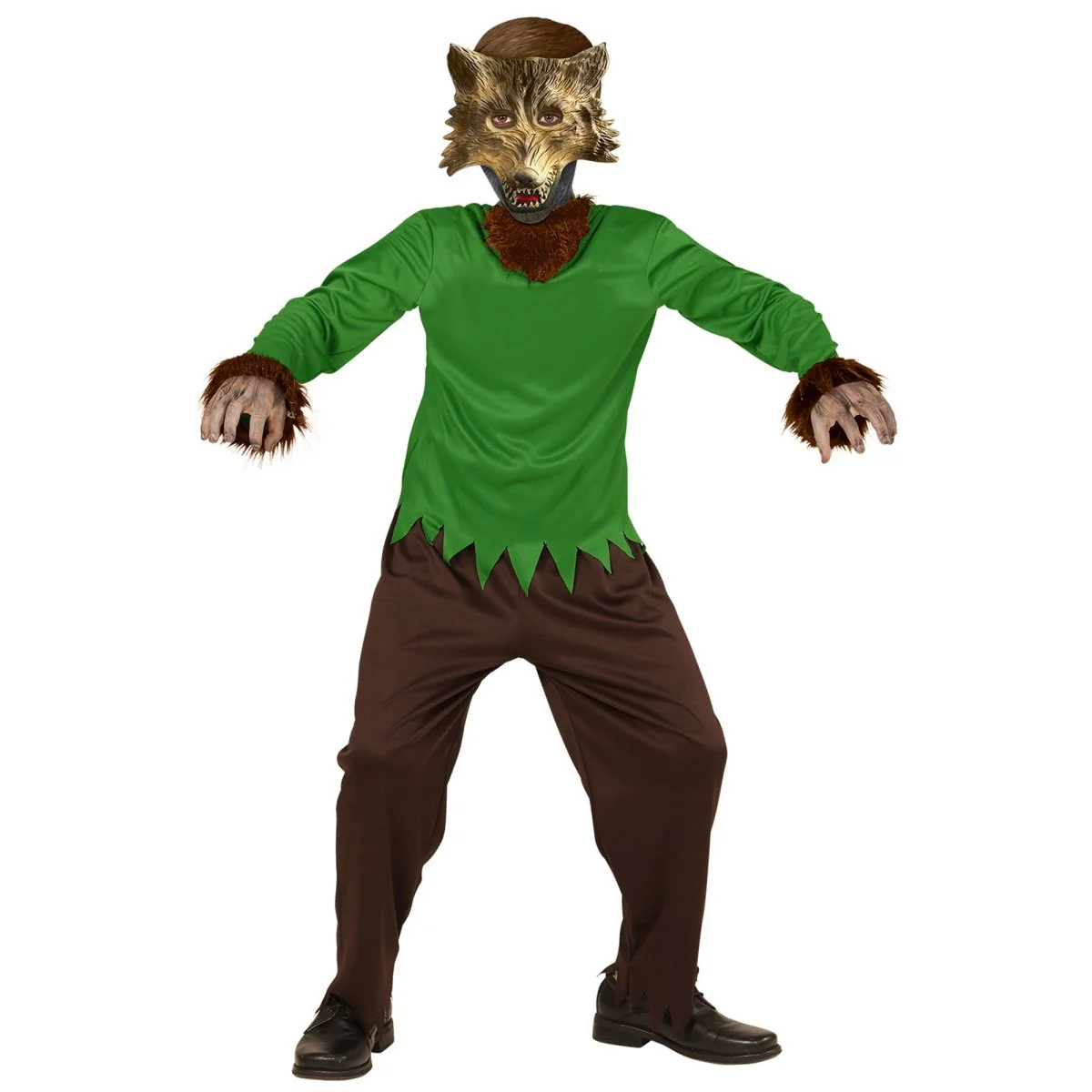 Wolf Kostuum Groen Kind