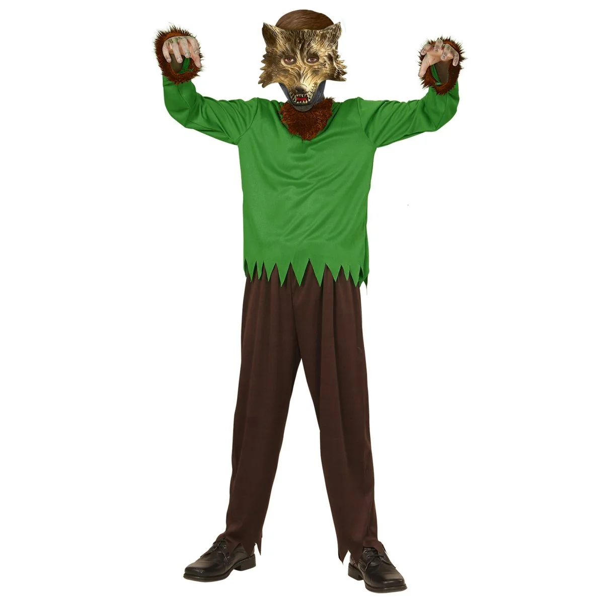 Wolf Kostuum Groen Kind - Image 2
